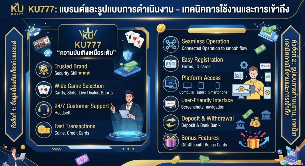 เทคนิคการใช้งานและการเข้าถึง ku ku777